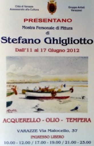 Varazze, mostra personale di pittura di Stefano Ghigliotto