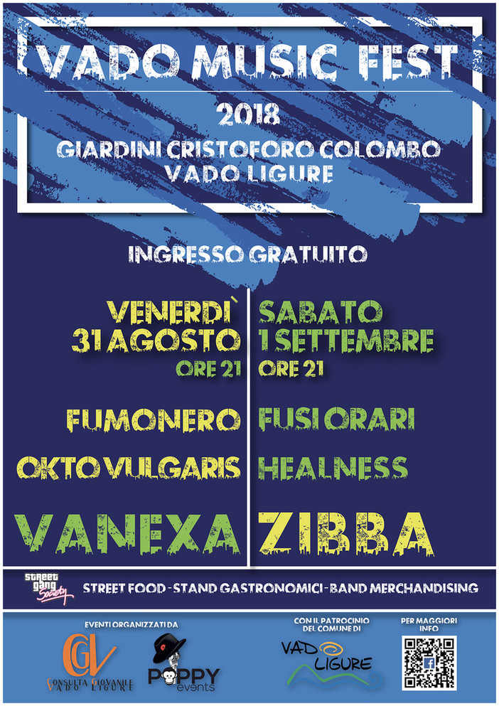 Sale l'attesa per il "Vado Music Fest 2018" Sale l'attesa per il "Vado Music Fest 2018"
