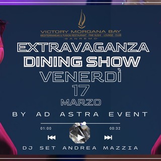 Il 17 marzo al Victory Morgana Bay a Sanremo, 'Extravaganza Dining Show'