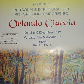 Varazze, mostra personale di pittura di Orlando Ciaccia