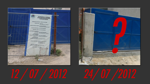 Bellissimo - Scavo Ter: e il cartello di appalto scomparve dopo l'articolo (piccola esclusiva Savonanews)