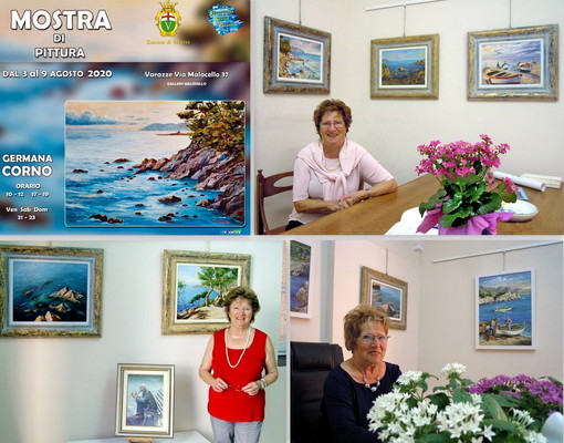 Alla Gallery Malocello di Varazze la mostra di Rosa Brocato e Germana Corno