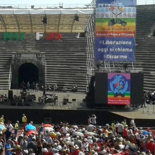 Diocesi Savona-Noli, un gruppo di fedeli all'Arena di Pace con Papa Francesco