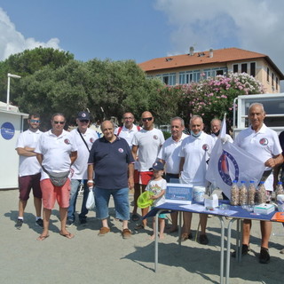 Volontari di Assonautica ancora a caccia di mozziconi di sigaretta sulle spiagge di Albisola Volontari di Assonautica ancora a caccia di mozziconi di sigaretta sulle spiagge di Albisola