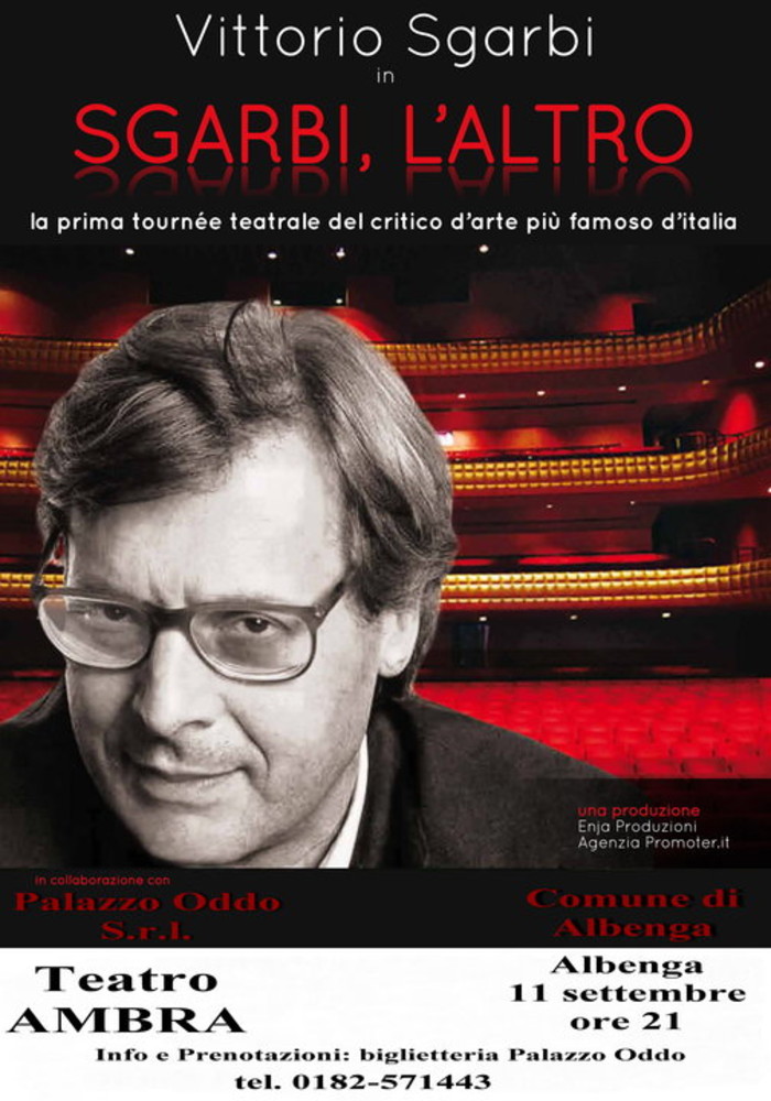 Tutto pronto per l'arrivo in città di Vittorio Sgarbi Tutto pronto per l'arrivo in città di Vittorio Sgarbi