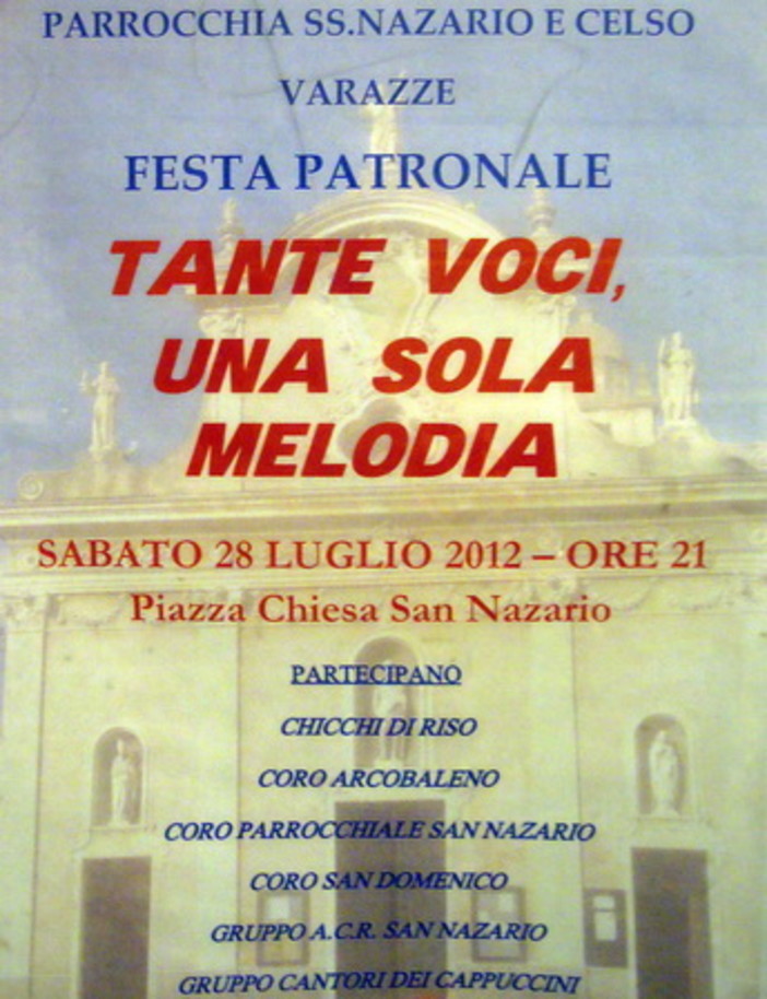 A Varazze le celebrazioni per la festa patronale dei Santi Nazario e Celso A Varazze le celebrazioni per la festa patronale dei Santi Nazario e Celso