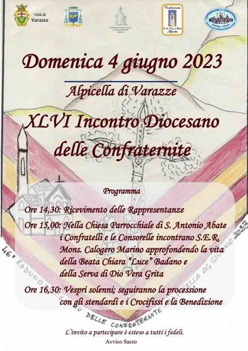 Alpicella ospiterà il 46esimo Incontro diocesano delle confraternite Alpicella ospiterà il 46esimo Incontro diocesano delle confraternite