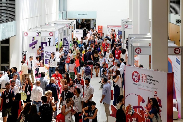 Web Marketing Festival, 5^ edizione da record: oltre 12mila presenze a Rimini per l’evento italiano che esalta il ruolo sociale del Digitale Web Marketing Festival, 5^ edizione da record: oltre 12mila presenze a Rimini per l’evento italiano che esalta il ruolo sociale del Digitale