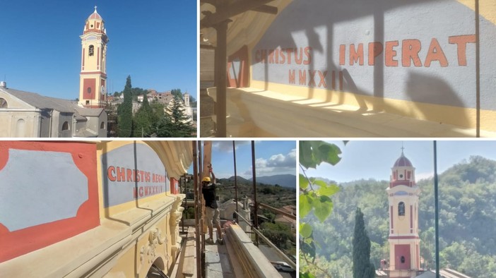 Casanova Lerrone, nuovo look per il campanile di Marmoreo (FOTO)