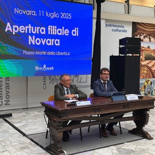 Alcuni momenti dell'inaugurazione tenuta oggi a Novara Alcuni momenti dell'inaugurazione tenuta oggi a Novara