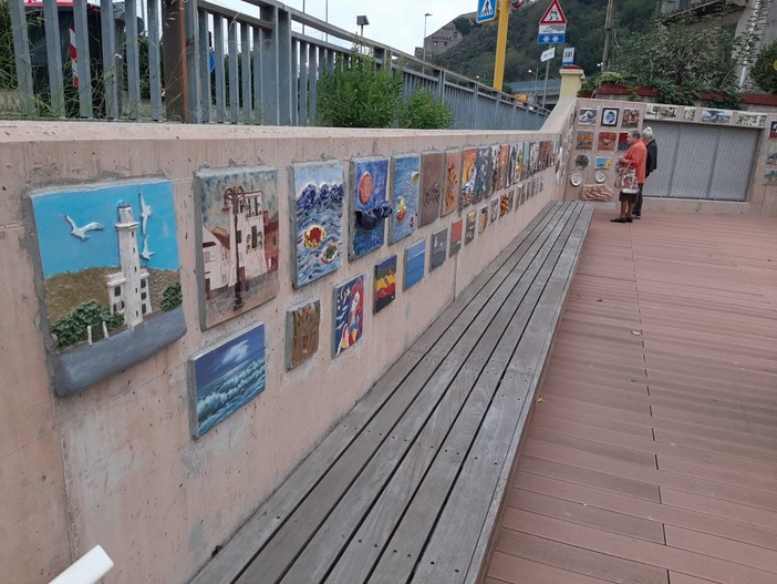 Vado Ligure: scoperta la targa dedicata al "Muro degli Artisti" (FOTO e VIDEO)