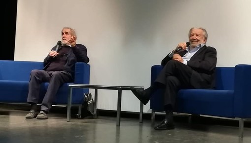 Pupi Avati a Cairo Montenotte: il Teatro "Osvaldo Chebello" ha ospitato il famoso regista bolognese (FOTO)