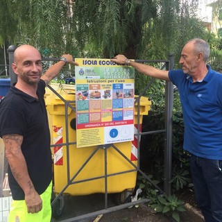 Alassio, guida alla differenziata: installata un'apposita segnaletica in prossimità delle isole ecologiche