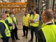 Il ministro Giorgetti in visita al sito Bombardier gruppo Alstom di Vado Ligure