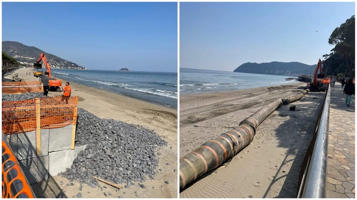 Alassio, lunedì 4 aprile al via il ripascimento strutturale del litorale