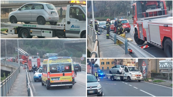 Savona. Si schianta contro un'auto della Polizia, scappa e si getta da un ponte: uomo grave al Santa Corona (FOTO e VIDEO) Savona. Si schianta contro un'auto della Polizia, scappa e si getta da un ponte: uomo grave al Santa Corona (FOTO e VIDEO)