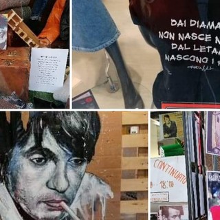 "Ottobre De André", ad Albenga le vetrine del centro storico celebrano l'indimenticabile cantautore genovese (FOTO)