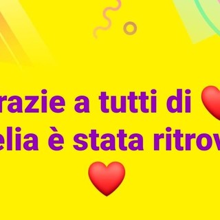 Ritrovata Amelia, la 18enne scomparsa da Savona