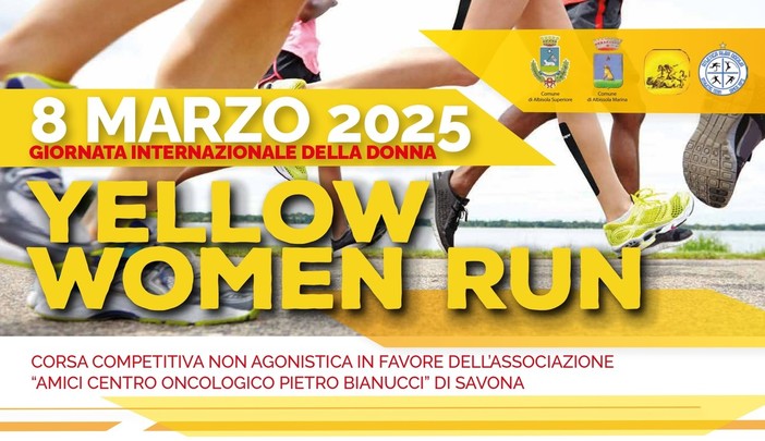 "Yellow women run": le Albisole organizzano una corsa di solidarietà per la Giornata Internazionale della Donna "Yellow women run": le Albisole organizzano una corsa di solidarietà per la Giornata Internazionale della Donna