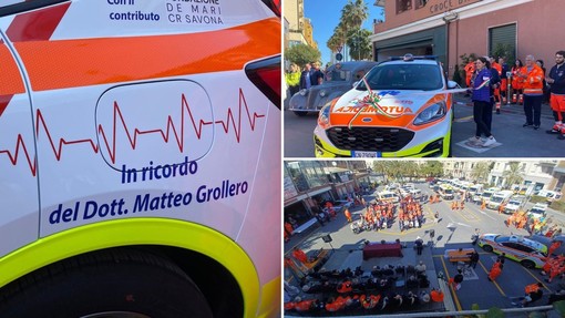Albenga, entra in servizio la nuova automedica intitolata al dottor Matteo Grollero