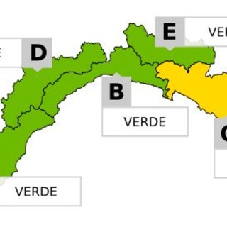 Maltempo sulla Liguria: allerta verde sul savonese, gialla nello spezzino