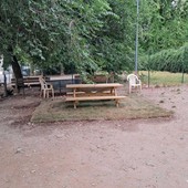 Savona, polemica per il prato a macchia di leopardo all'area canina di corso Ricci. Parodi: "E' un test"