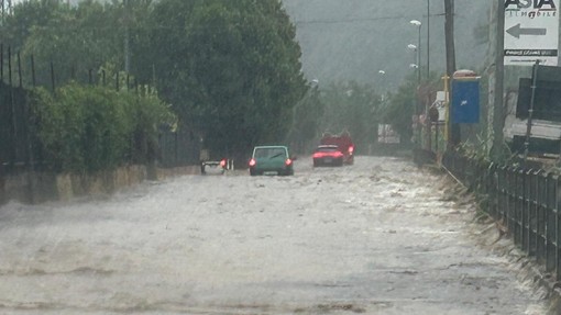 La Sp17 per Calice nella zona industriale