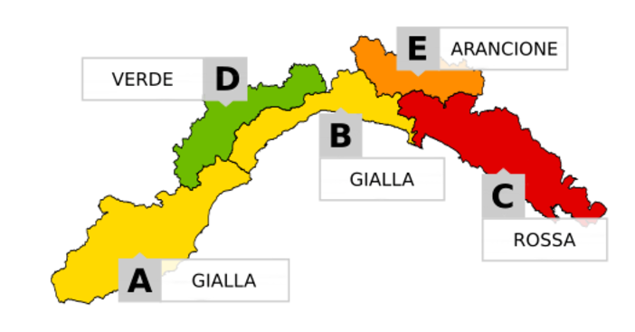 Cessa l'allerta meteo in Val Bormida, allerta gialla fino alle 15 sulla costa