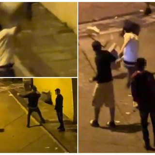 Savona, ancora atti di vandalismo in Darsena: un gruppo di giovani prende a calci i mastelli dei rifiuti