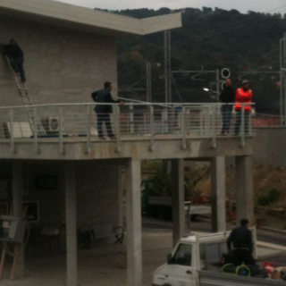Andora, ultimi ritocchi alla nuova stazione FS di Andora prima dell'inaugurazione