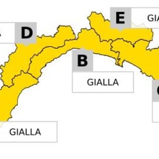 Maltempo in Liguria, modificata l'allerta meteo per temporali