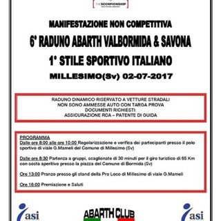 Millesimo: domenica il tradizionale raduno Abarth