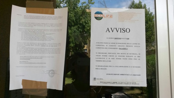 Amianto vicino all'asilo ad Albenga, genitori impauriti: "Abbiamo deciso di tenere i nostri figli a casa" Amianto vicino all'asilo ad Albenga, genitori impauriti: "Abbiamo deciso di tenere i nostri figli a casa"