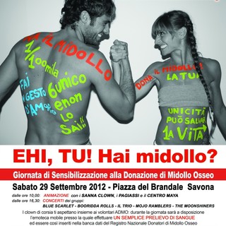 Savona, Admo in piazza per sensibilizzare alla donazione di midollo osseo