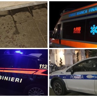 Notti movimentate per le vie di Finale: disordini, liti e un uomo preso a pietrate in volto