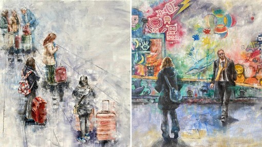 “Storie di passaggio”: l’artista torinese Antonella Ghio racconta su tela vite incontrate per strada