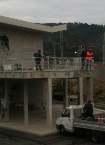 Andora, ultimi ritocchi alla nuova stazione FS di Andora prima dell'inaugurazione