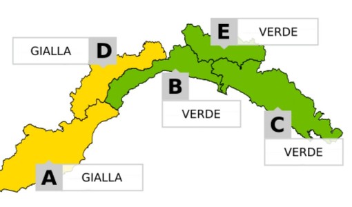 Maltempo, in Liguria allerta gialla per neve sulle zone interne e sui versanti padani del ponente
