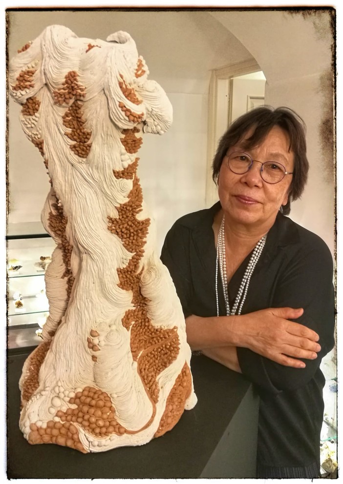 Inaugurazione mostra artista coreana alla Fornace di Albissola