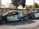 Alassio, auto in fiamme: intervento dei vigili del fuoco