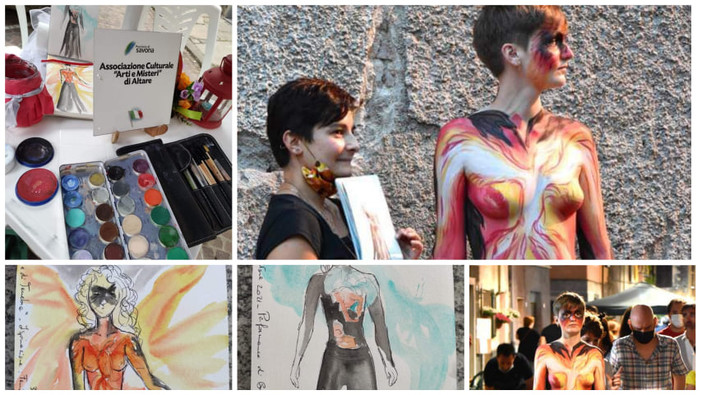 Altare, la body art di Monica Porro impreziosisce la "Gustaltare"