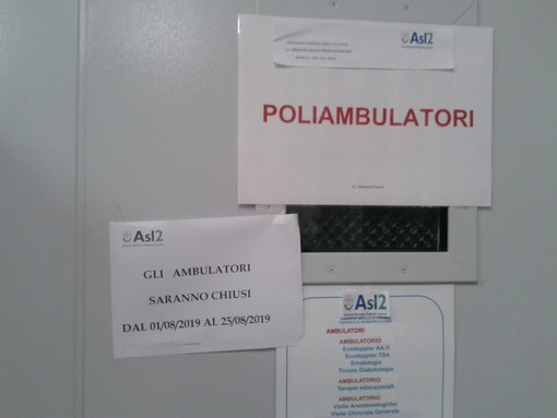 Ospedale di Cairo, chiuso per ferie fino al 25 agosto l'ambulatorio di diabetologia. Un lettore: "Situazione surreale"