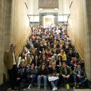 Scambio culturale Savona-Aurich al Liceo Scientifico Grassi: studenti tedeschi e italiani a lezione di Romanticismo e storia della città