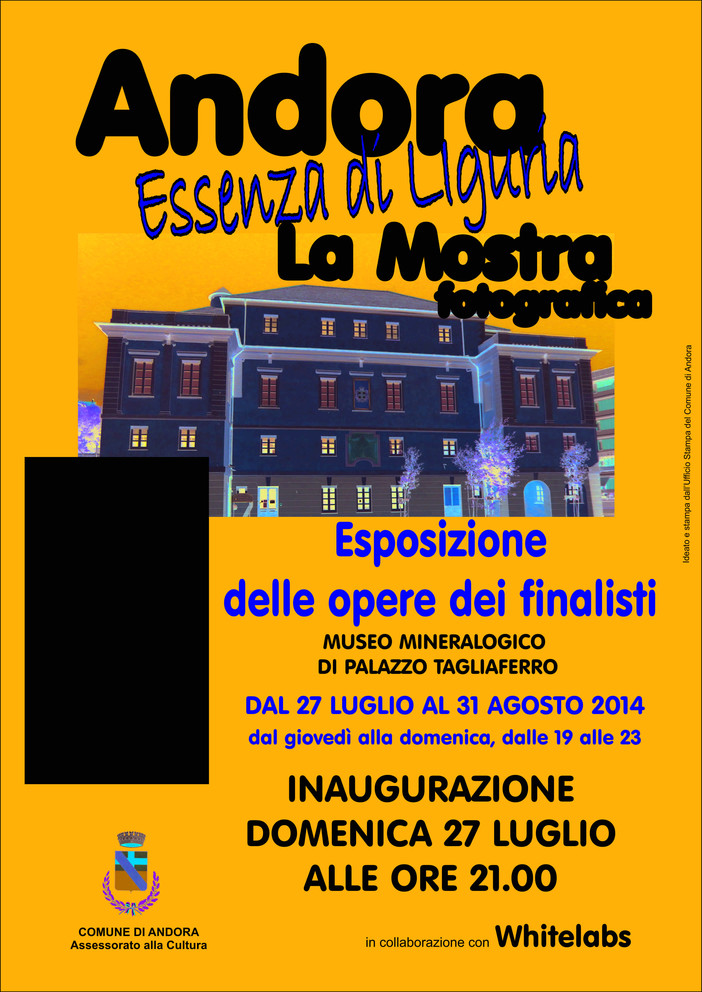 Andora, inaugura la mostra fotografica "Essenza di Liguria Andora, inaugura la mostra fotografica "Essenza di Liguria