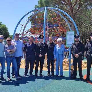 Ceriale, inaugurata la nuova area giochi alla pineta