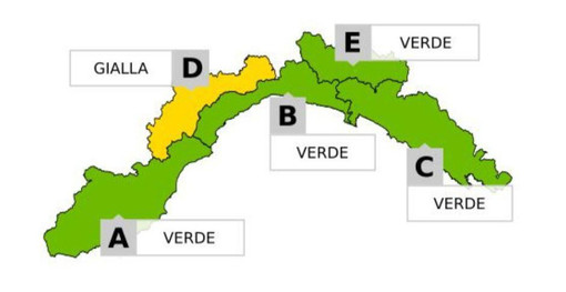 Maltempo, allerta gialla per neve in Val Bormida