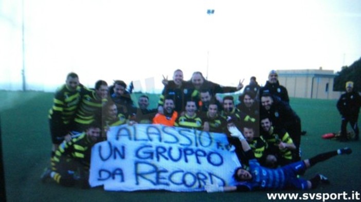 Nuovo record europeo per l'Alassio FC. Rossi: "Orgogliosi di voi"