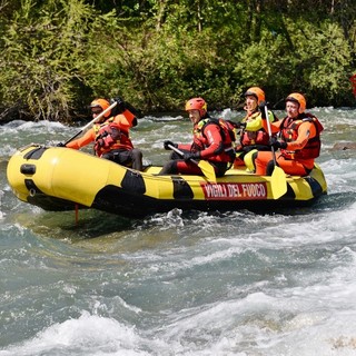 Vigili del fuoco, addestramento dei soccorritori acquatici