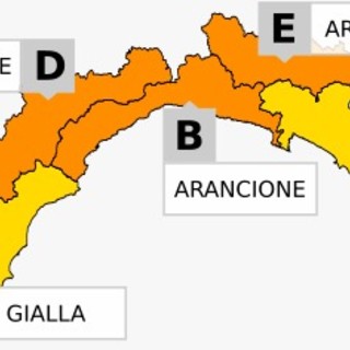 Maltempo, l'allerta da gialla diventa arancione nel levante savonese e in Val Bormida fino alle 20.00
