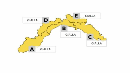 Temporali in Liguria, allerta gialla fino alle 21: piogge intense e raffiche di vento Temporali in Liguria, allerta gialla fino alle 21: piogge intense e raffiche di vento